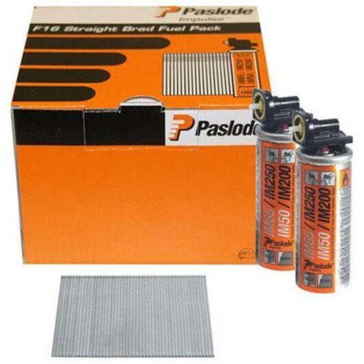 Paslode Brad Nail Fuel Pack F16 x 50mm Galv QTY 2,000